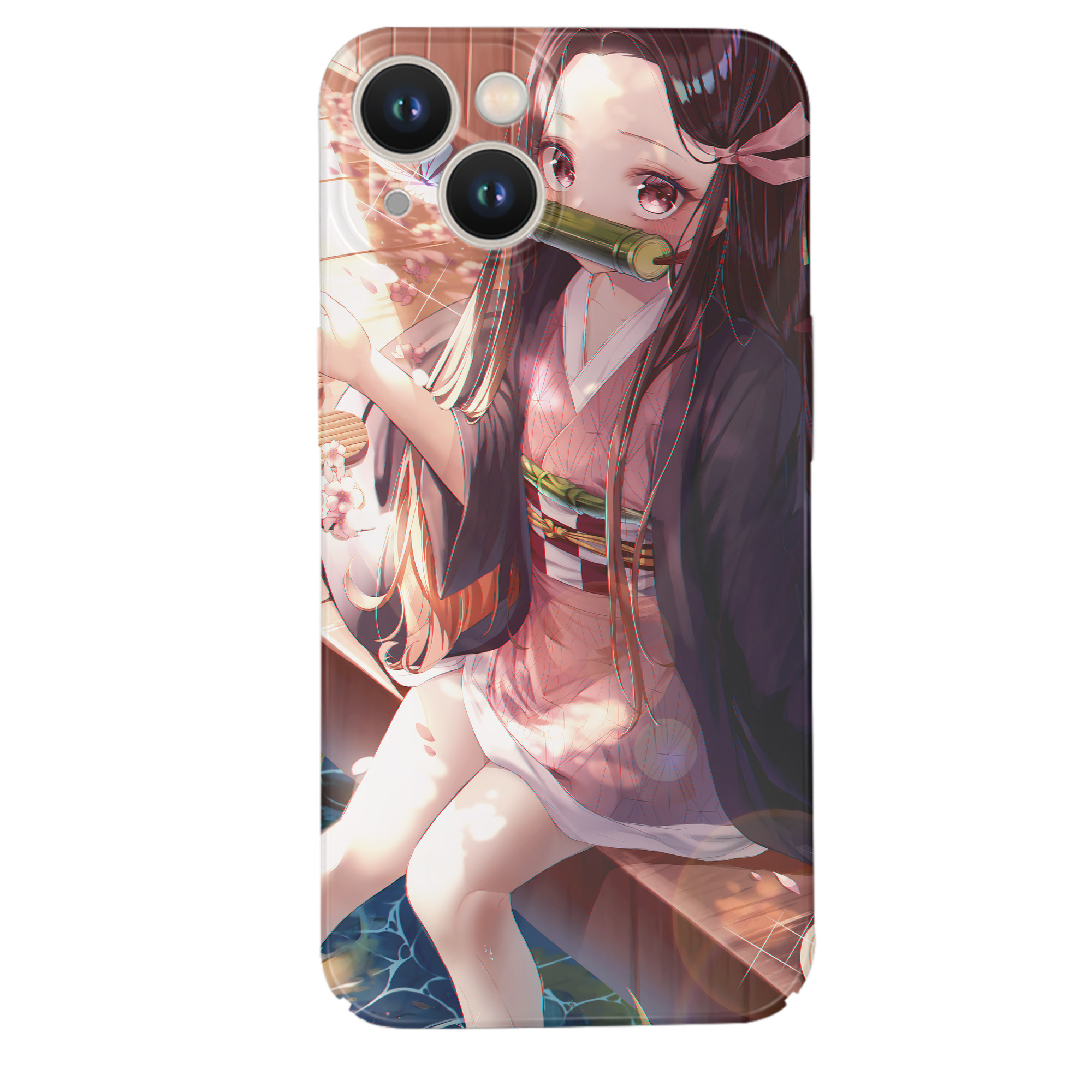 （画像用） 鬼滅の刃（きめつのやいば）竈門 禰󠄀豆子／かまど ねずこ Kamado Nezuko 【iPhone 14シリーズ対応】ハードケース